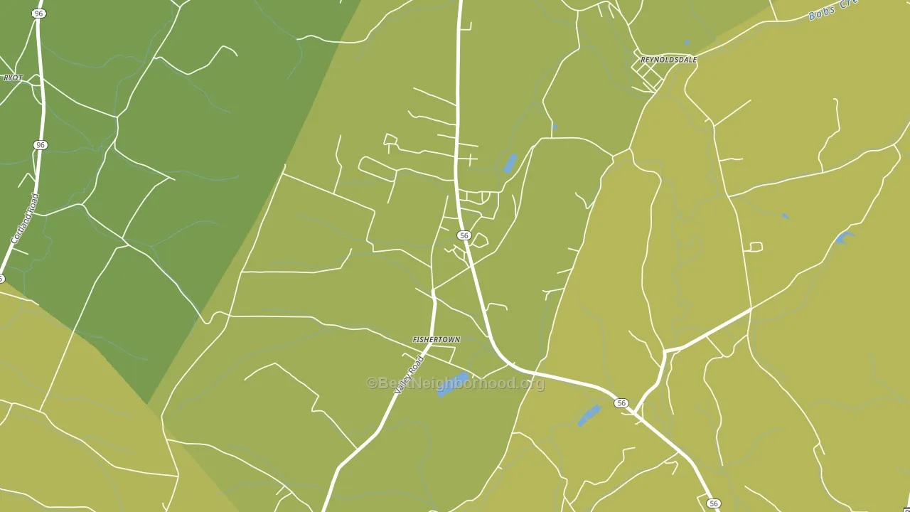 15539, PA block-group voter-turnout map