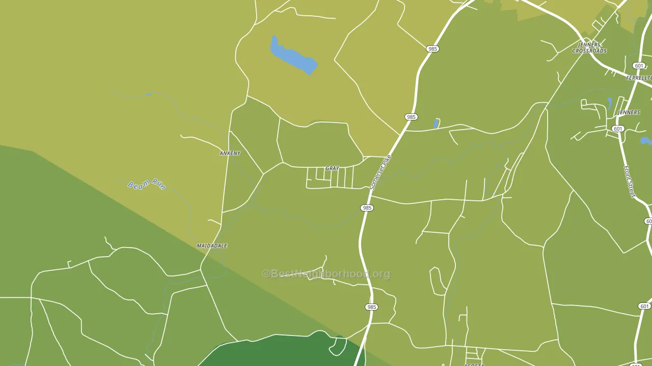 15544, PA block-group voter-turnout map