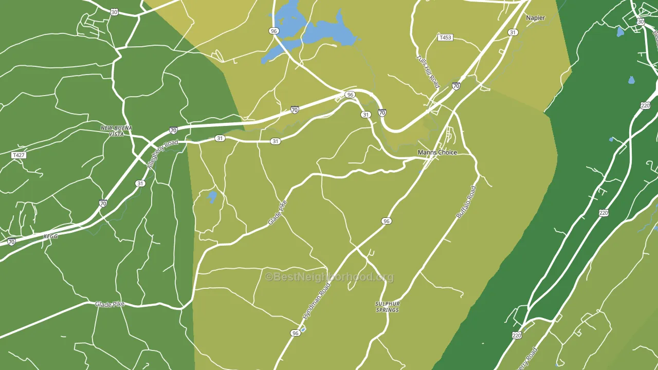 15550, PA block-group voter-turnout map