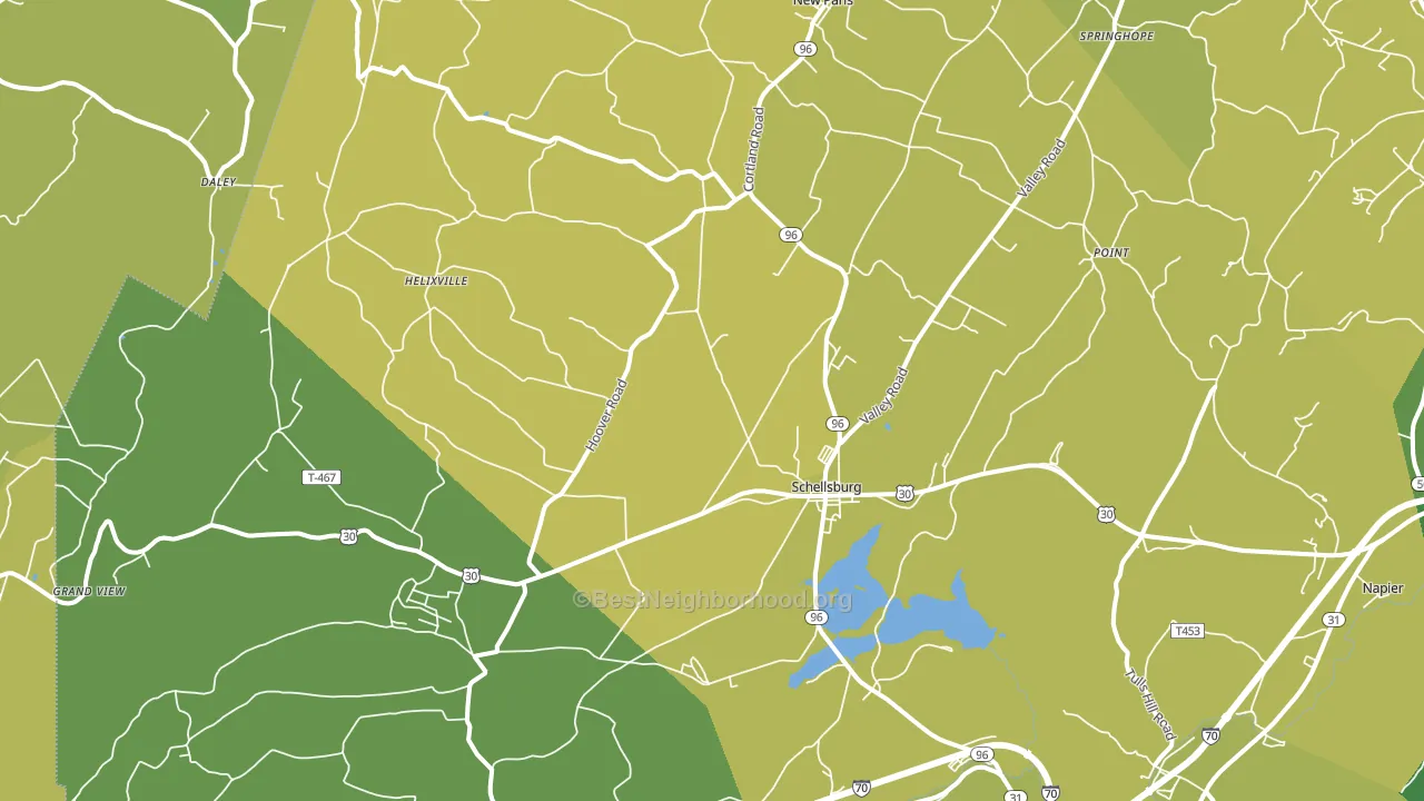15559, PA block-group voter-turnout map