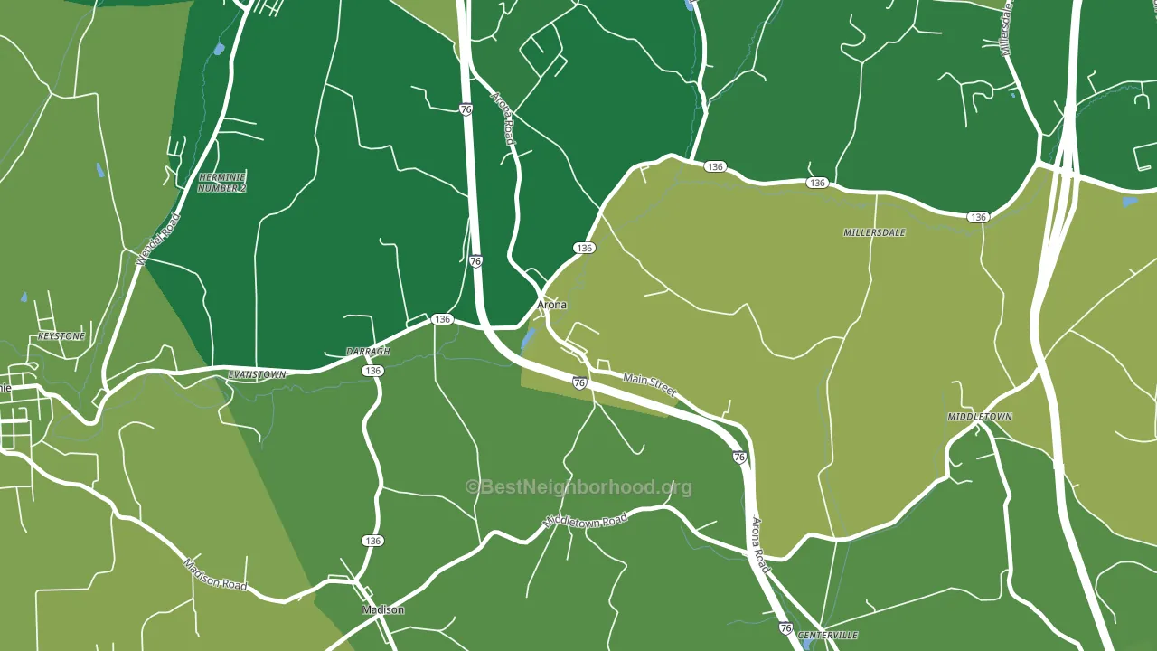 15617, PA block-group voter-turnout map