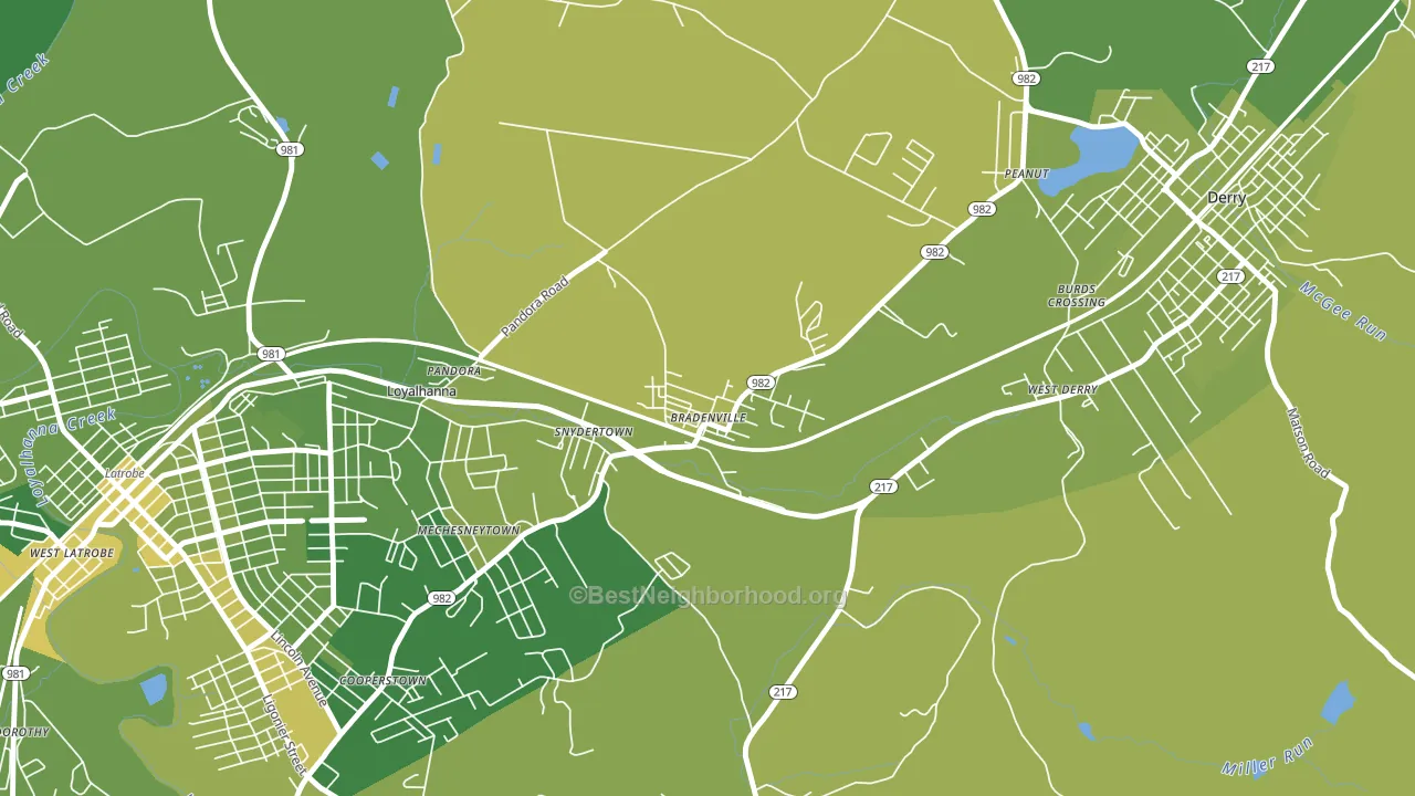 15620, PA block-group voter-turnout map