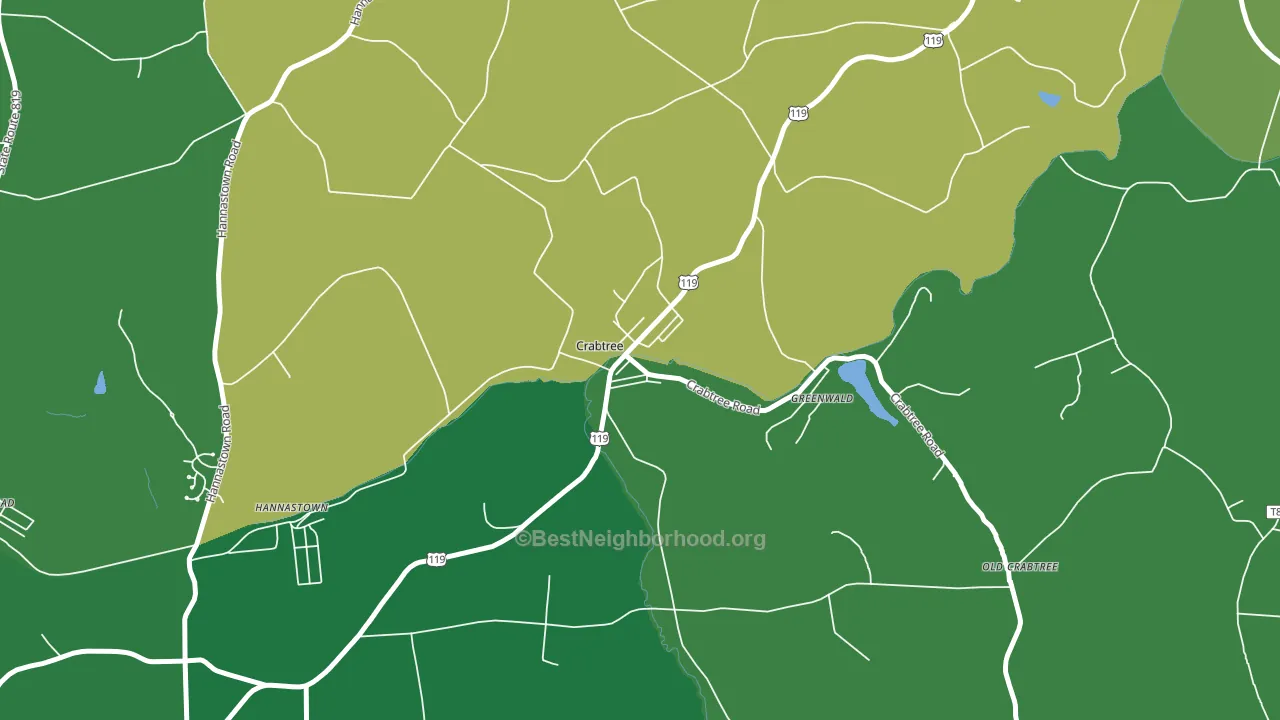 15624, PA block-group voter-turnout map