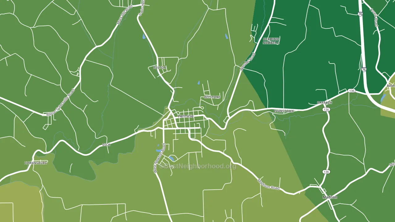 15637, PA block-group voter-turnout map