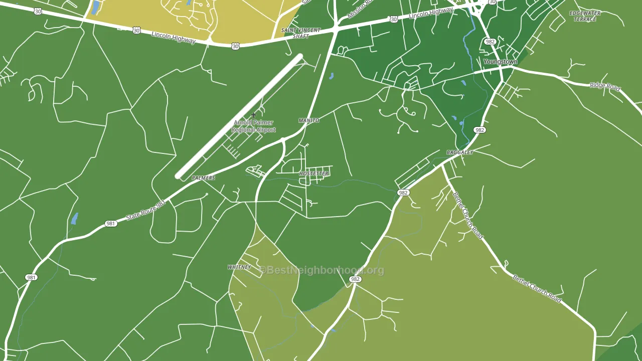15638, PA block-group voter-turnout map