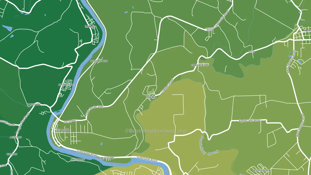 15660, PA block-group voter-turnout map