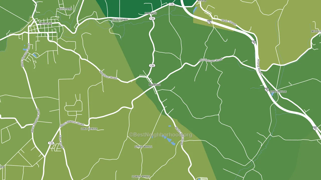 15663, PA block-group voter-turnout map