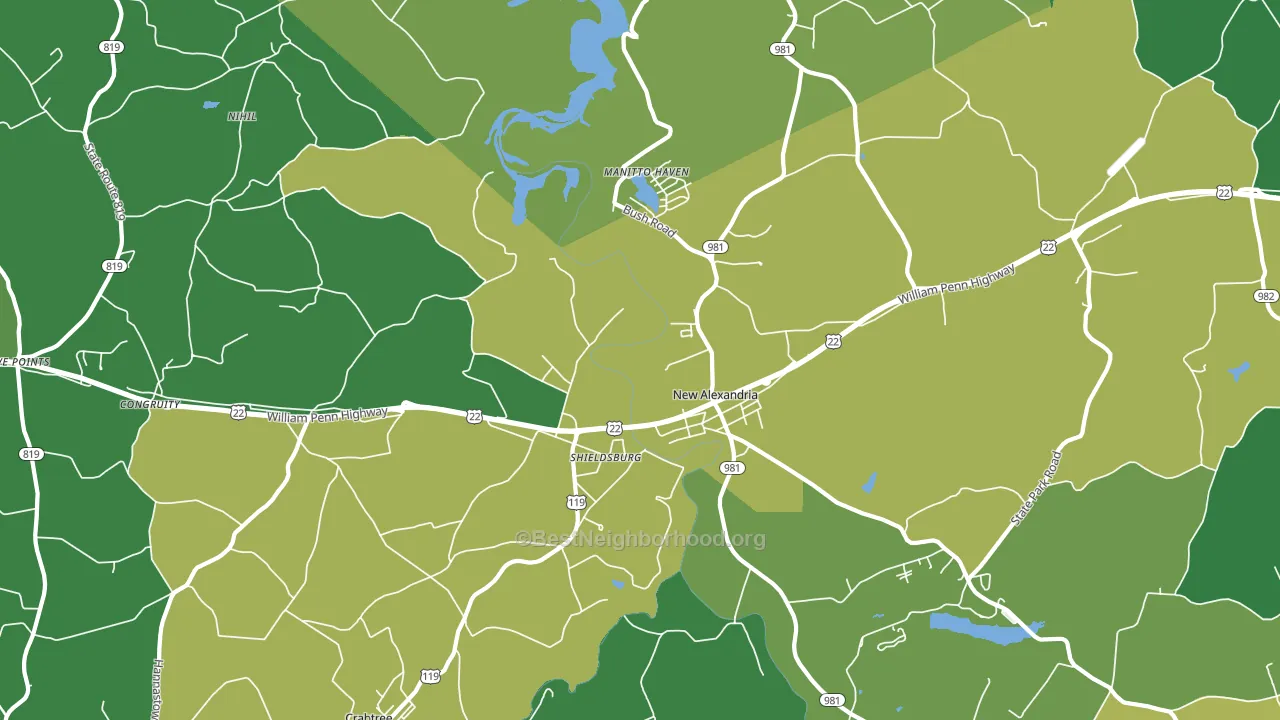 15670, PA block-group voter-turnout map