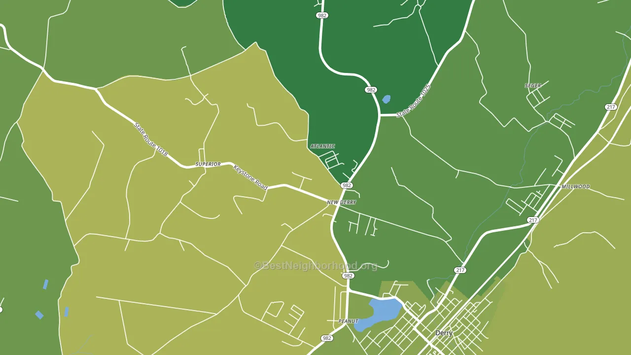 15671, PA block-group voter-turnout map