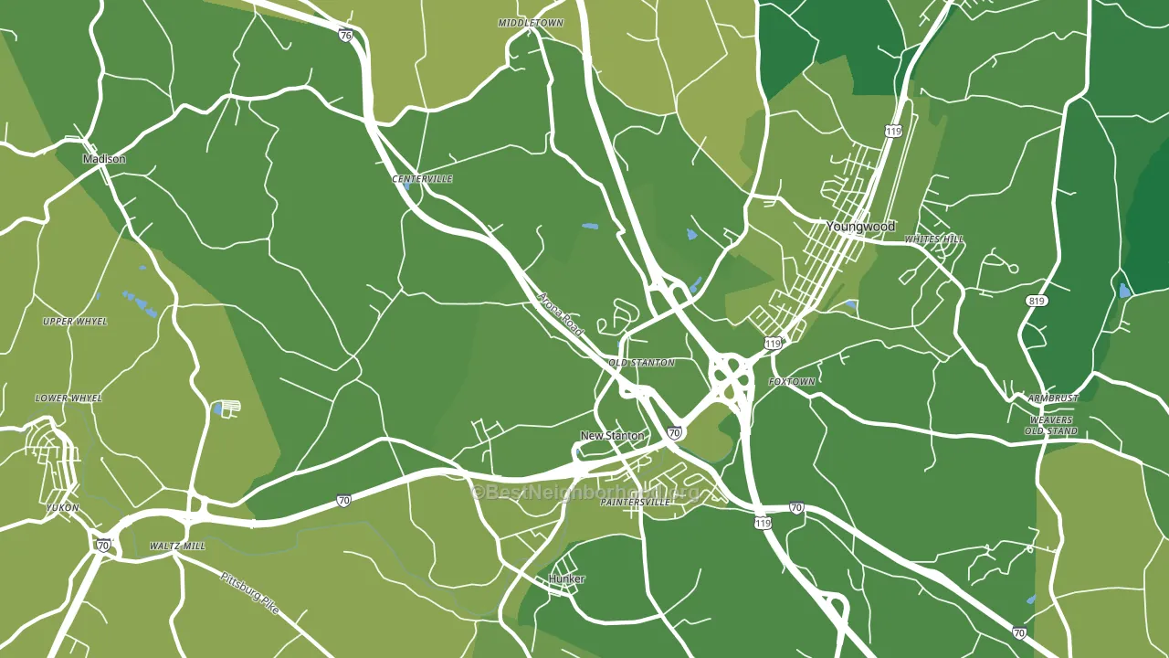 15672, PA block-group voter-turnout map