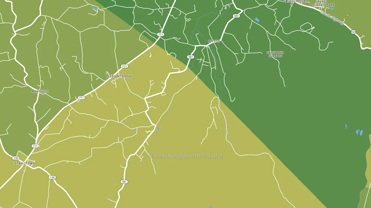 15677, PA block-group voter-turnout map