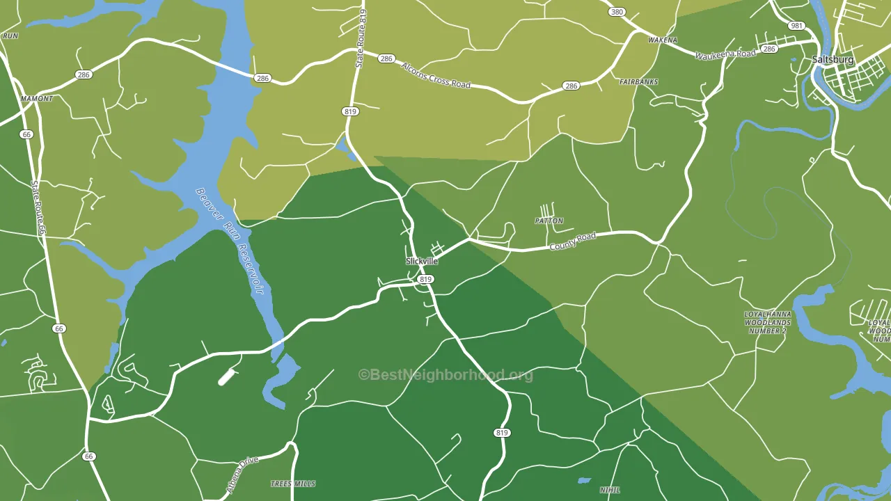15684, PA block-group voter-turnout map