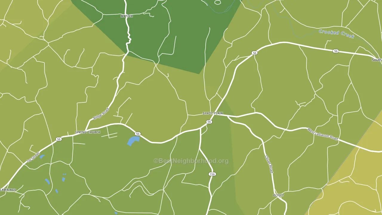 15686, PA block-group voter-turnout map