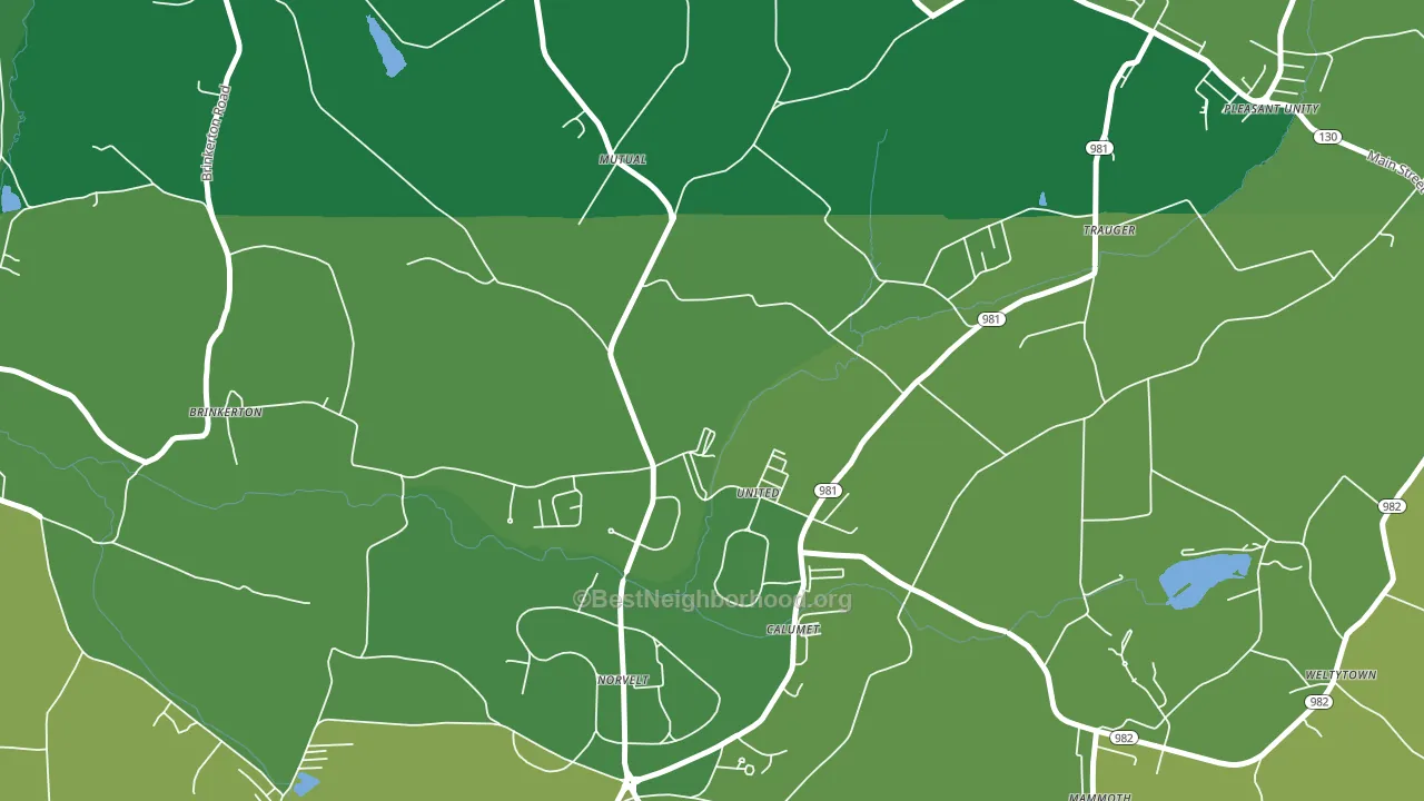 15689, PA block-group voter-turnout map