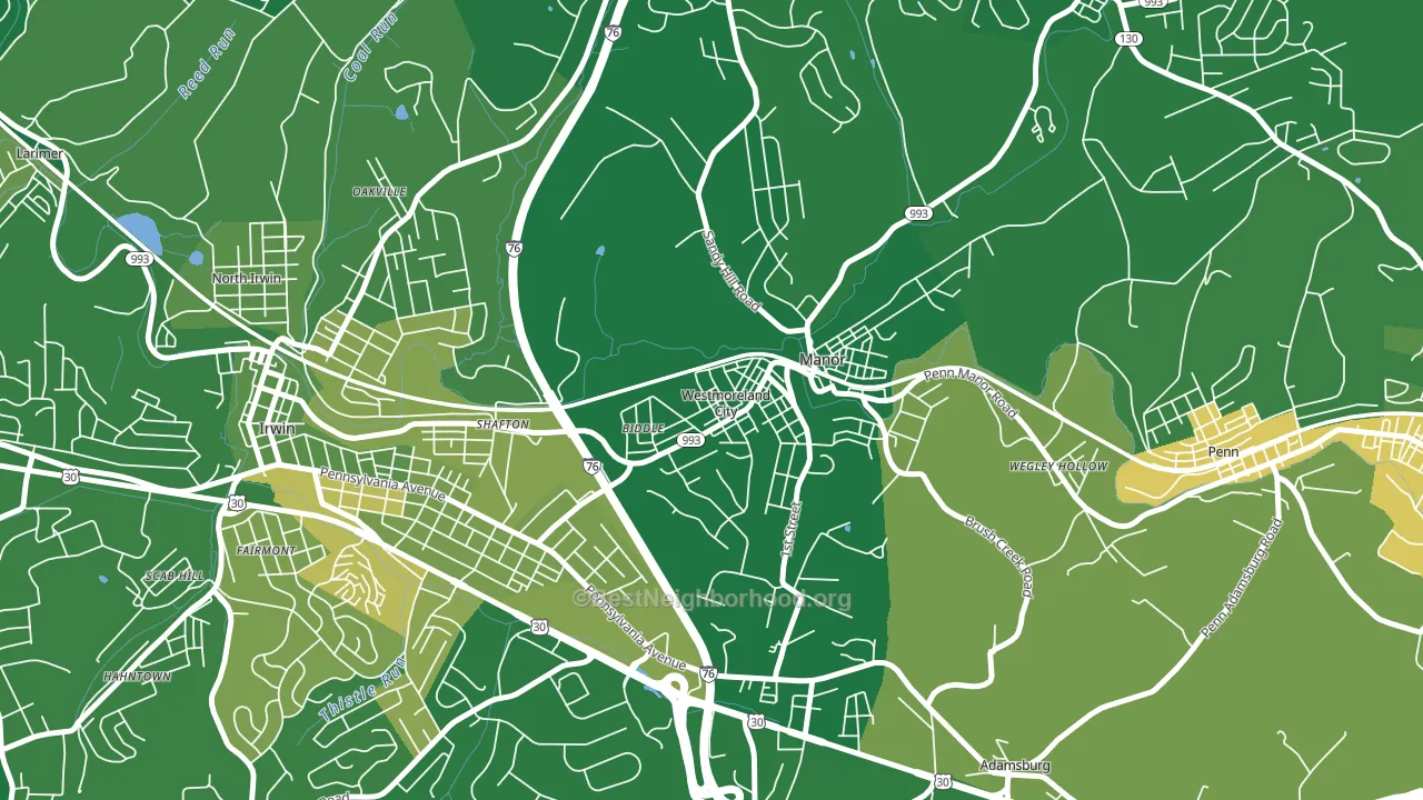 15692, PA block-group voter-turnout map