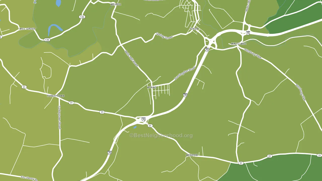 15695, PA block-group voter-turnout map
