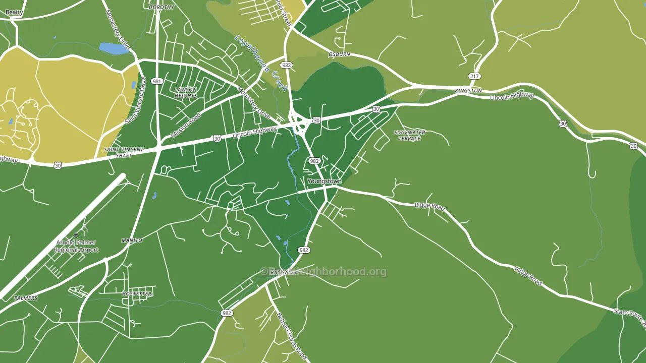 15696, PA block-group voter-turnout map