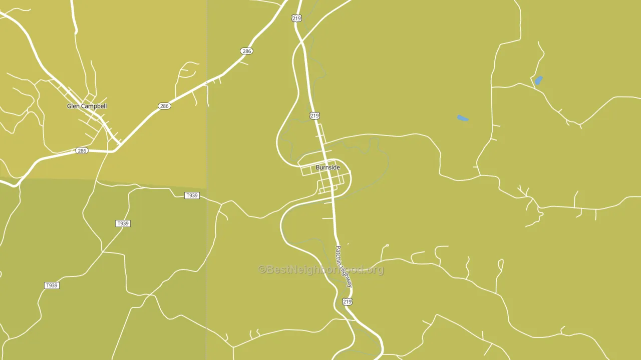 15721, PA block-group voter-turnout map