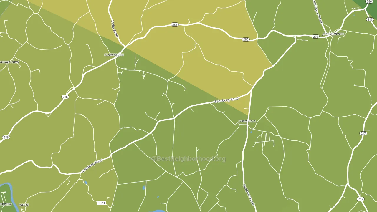 15725, PA block-group voter-turnout map