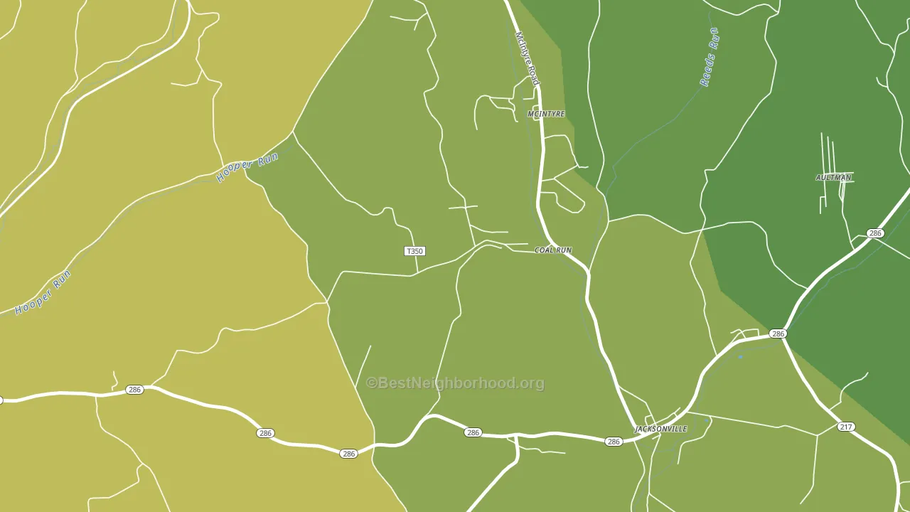 15727, PA block-group voter-turnout map