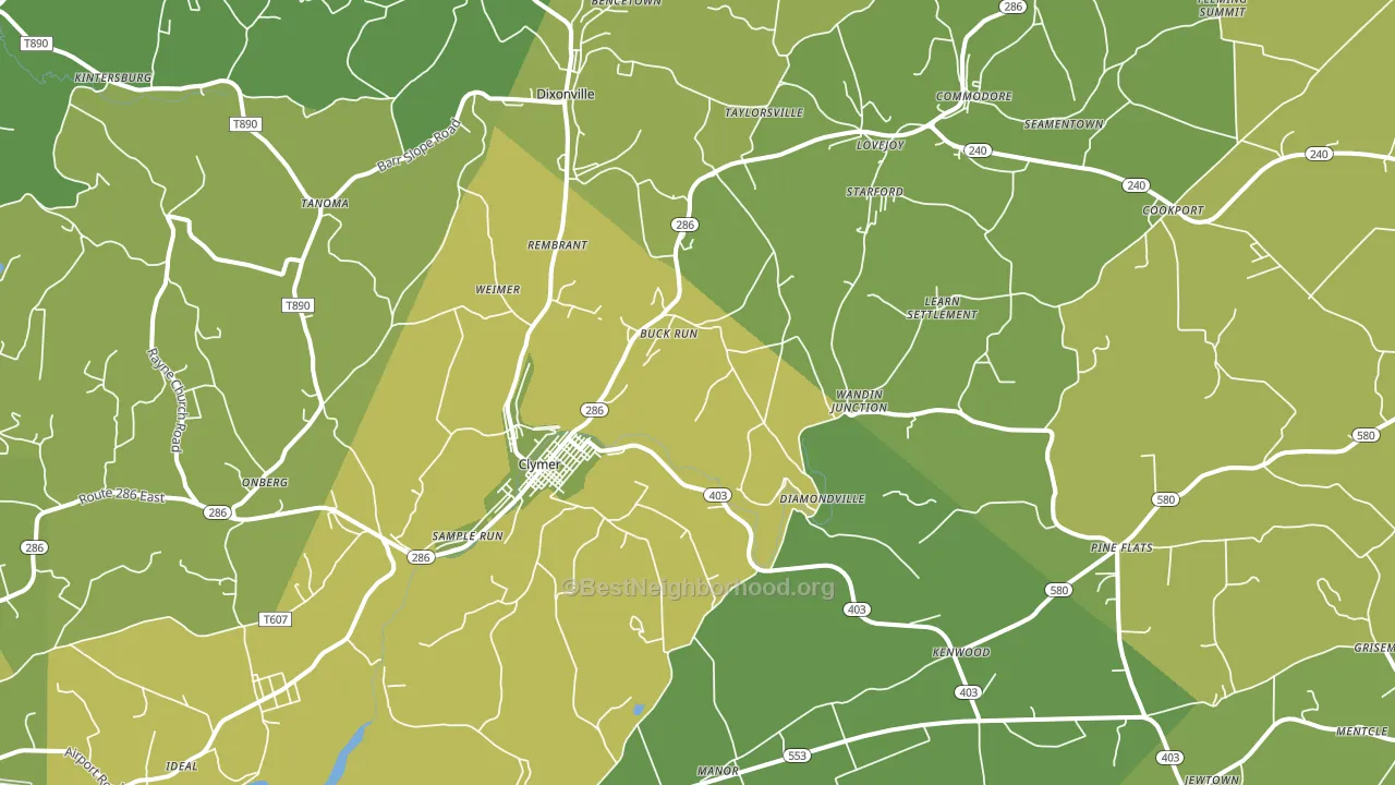 15728, PA block-group voter-turnout map