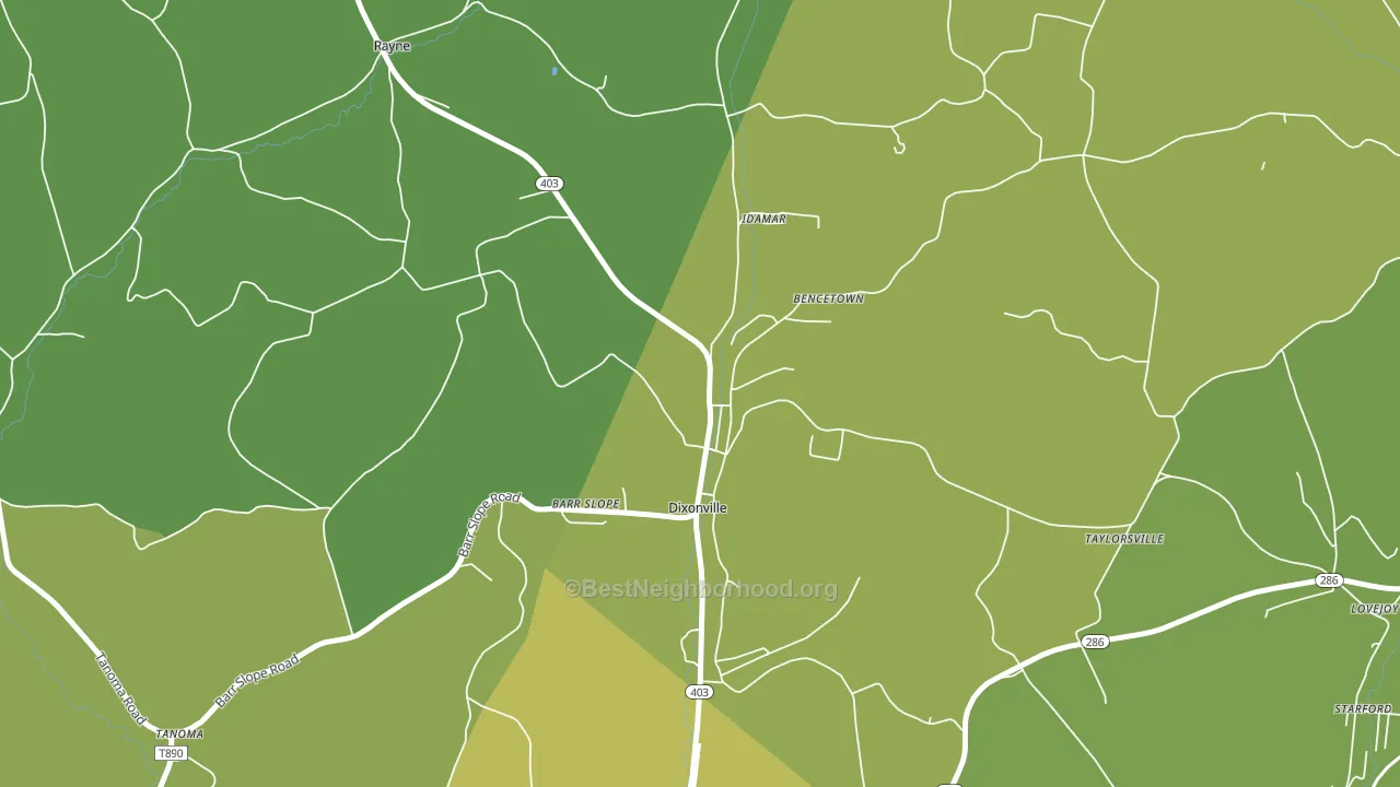 15734, PA block-group voter-turnout map