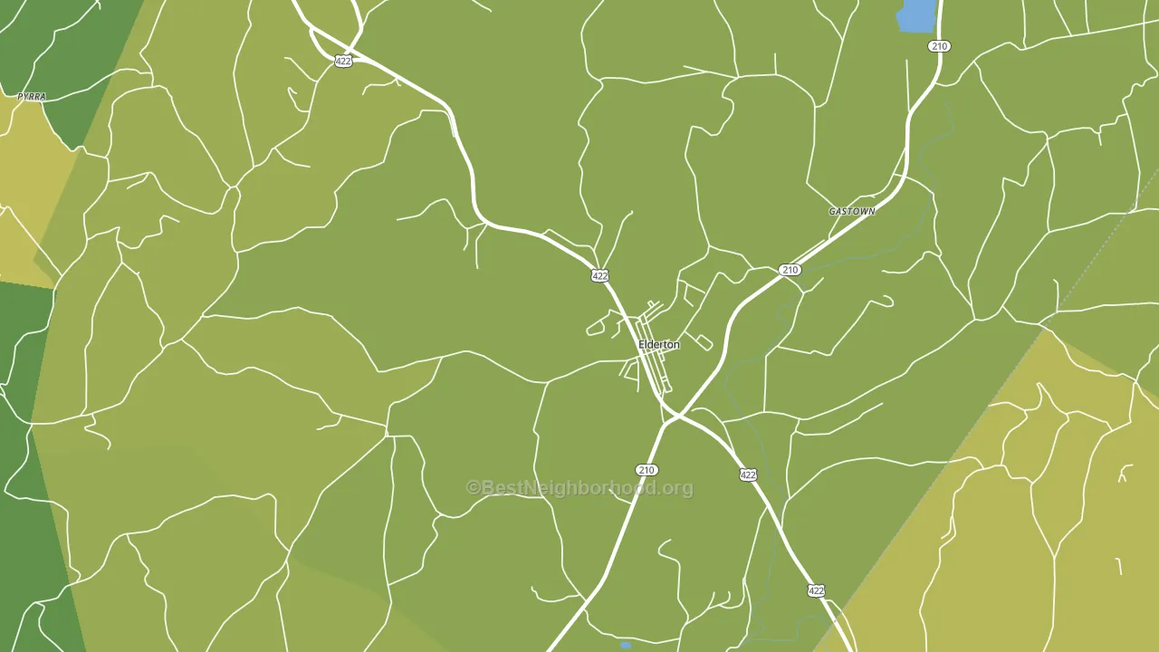 15736, PA block-group voter-turnout map