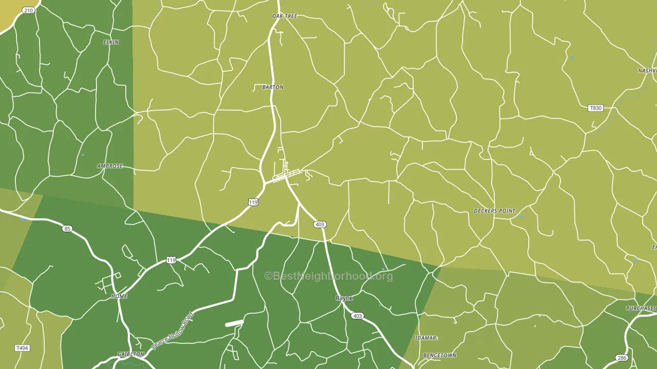 15759, PA block-group voter-turnout map