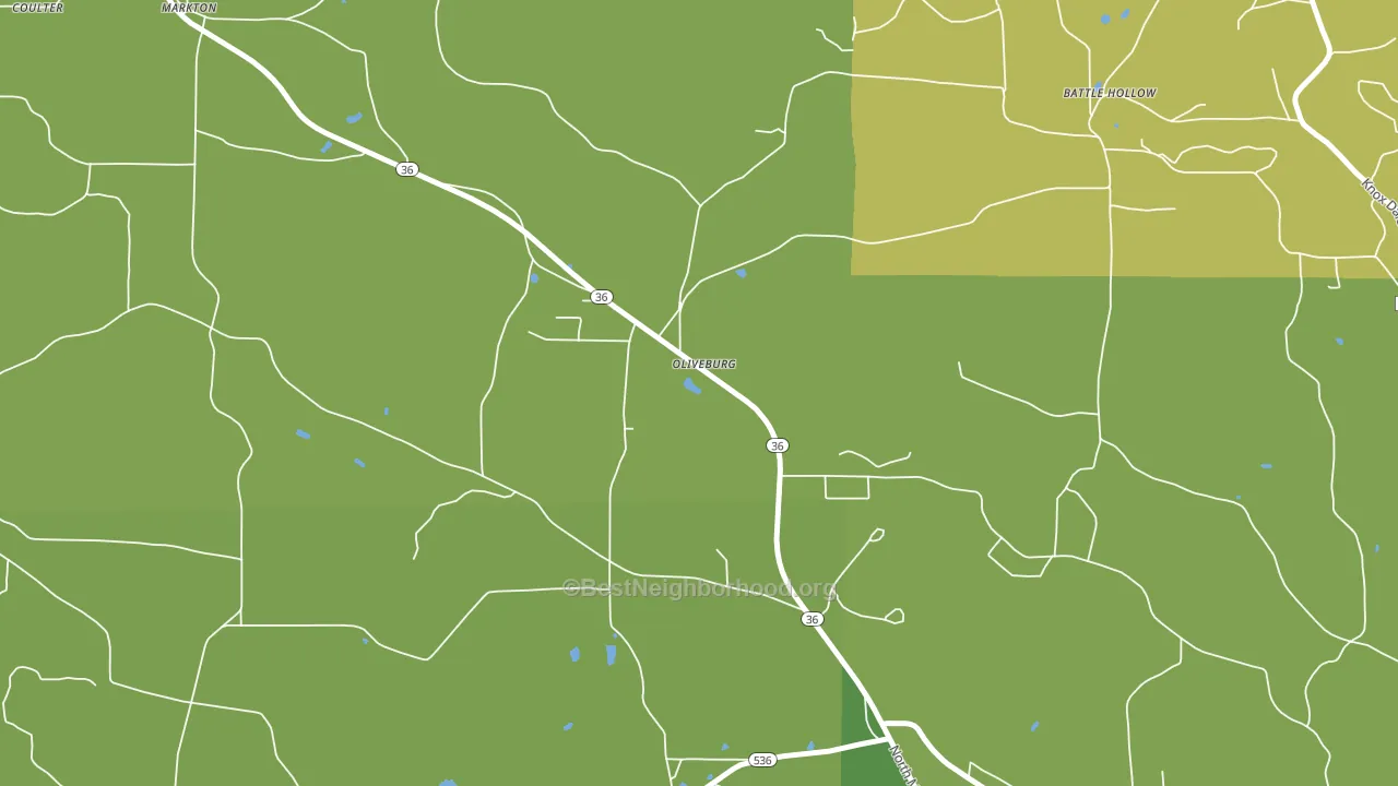 15764, PA block-group voter-turnout map