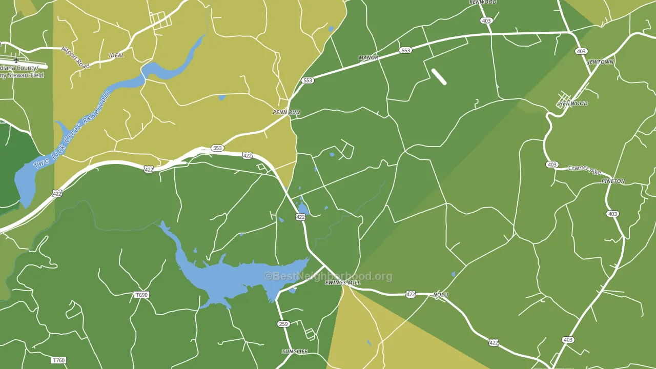 15765, PA block-group voter-turnout map