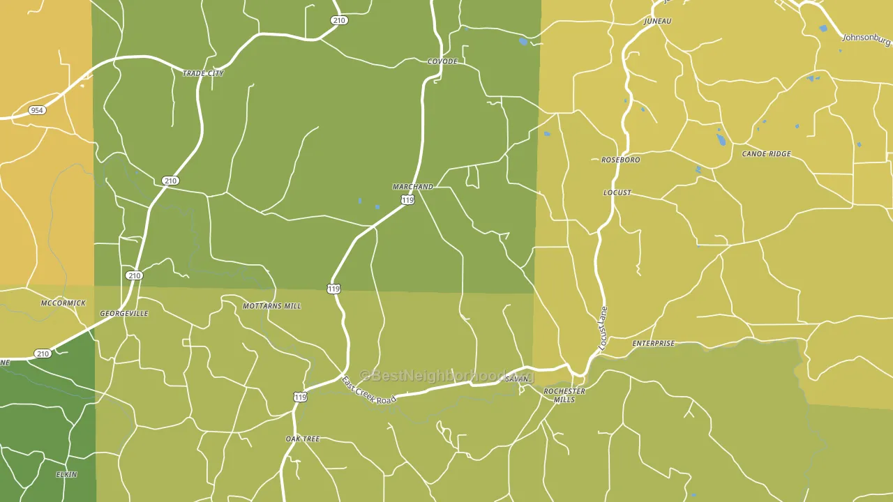 15771, PA block-group voter-turnout map