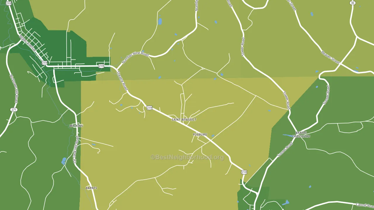 15773, PA block-group voter-turnout map