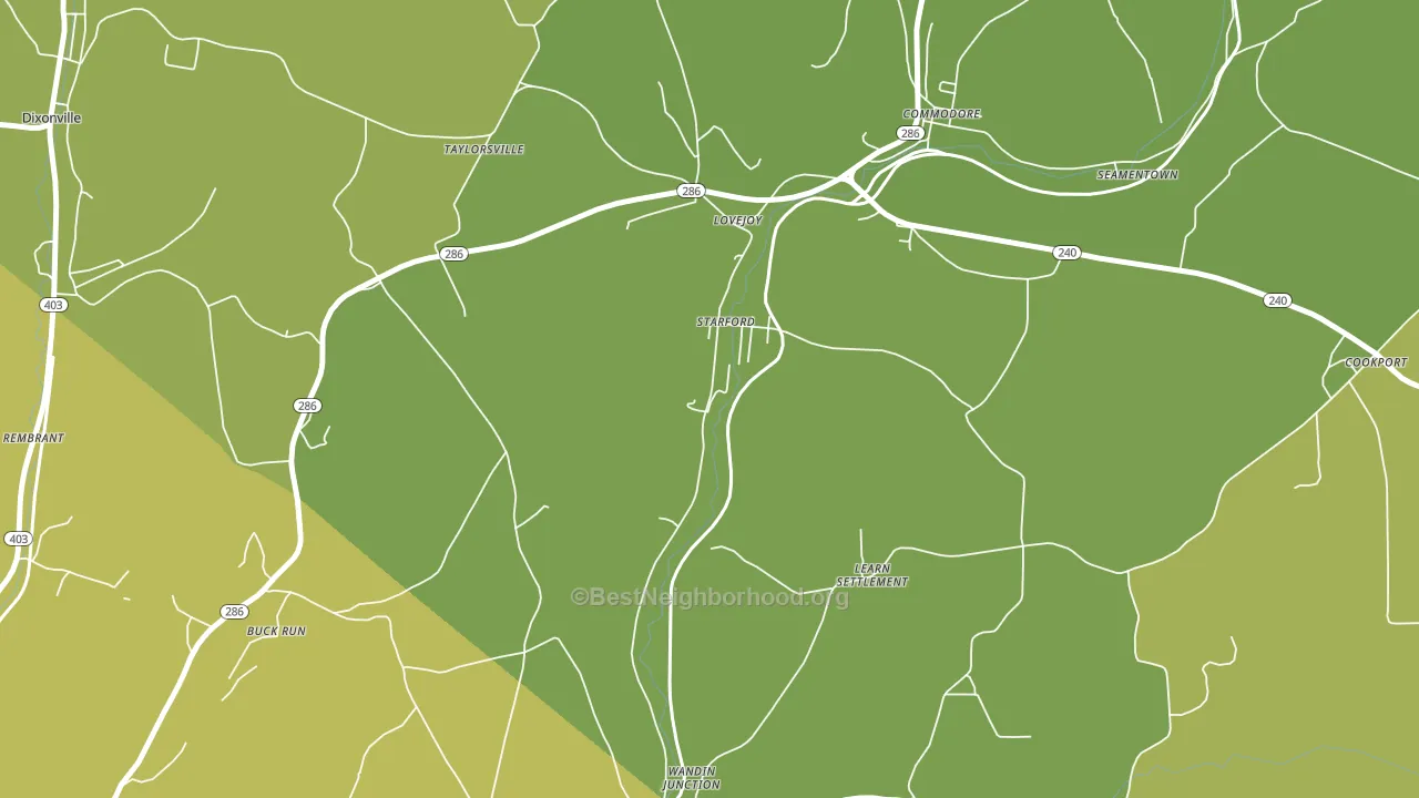 15777, PA block-group voter-turnout map