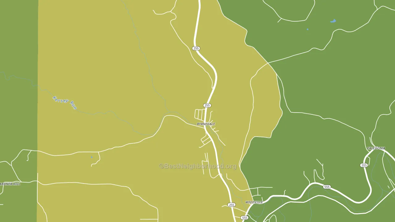 15827, PA block-group voter-turnout map