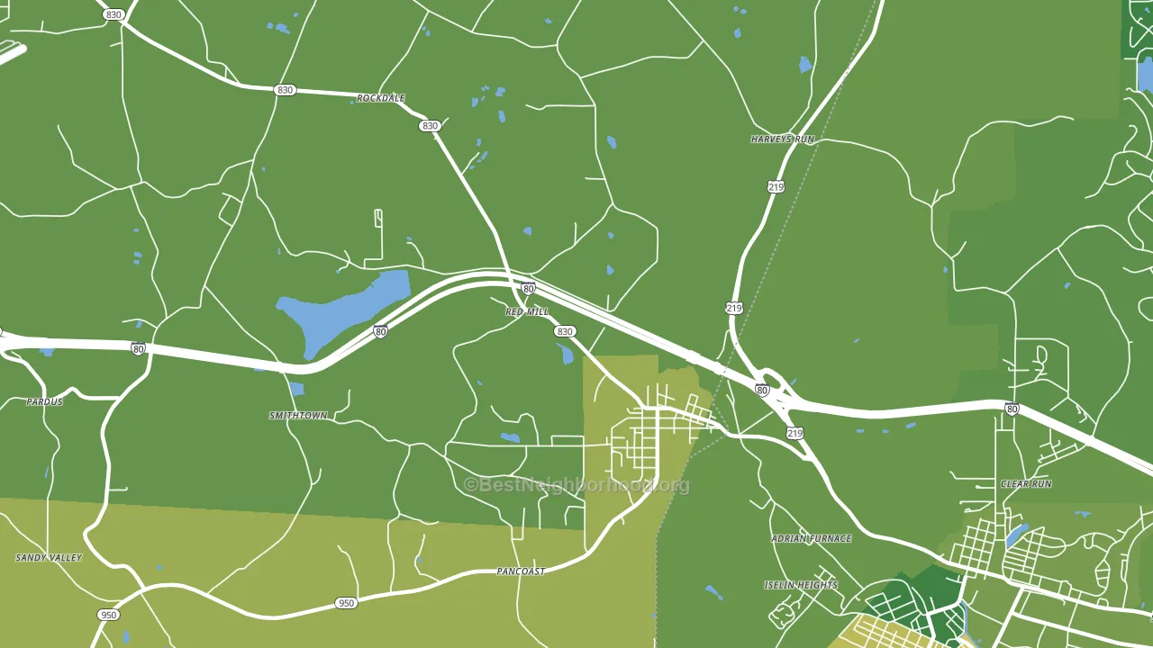 15840, PA block-group voter-turnout map