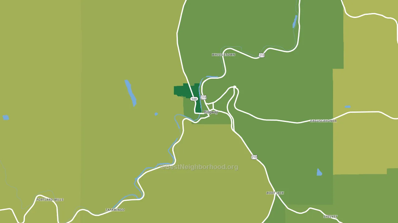 15853, PA block-group voter-turnout map