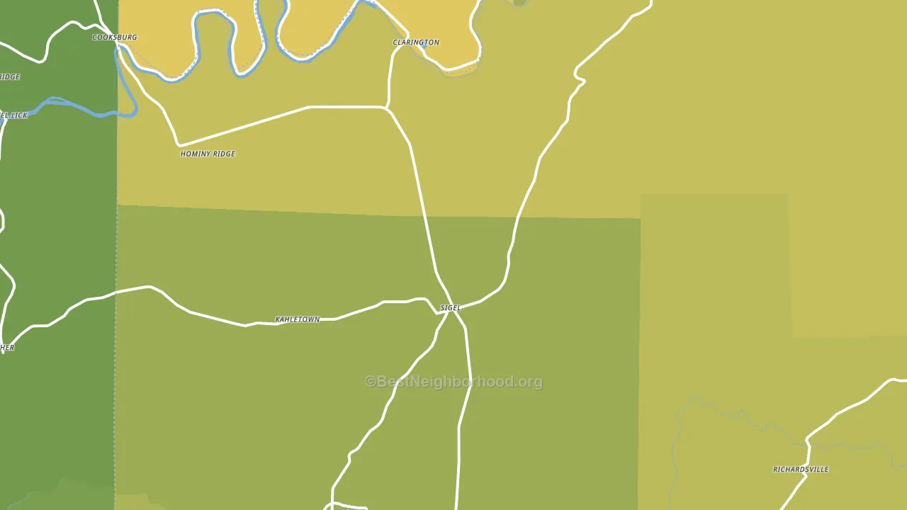 15860, PA block-group voter-turnout map