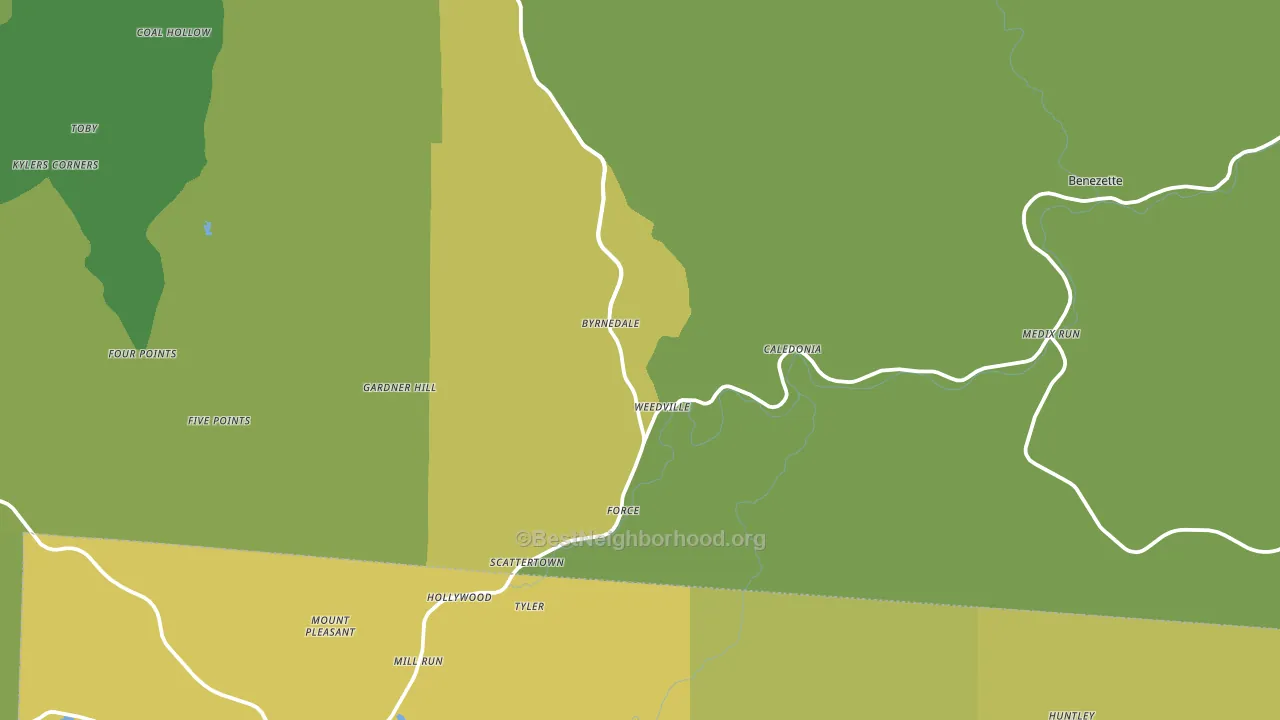 15868, PA block-group voter-turnout map