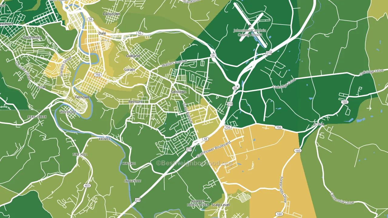 15904, PA block-group voter-turnout map