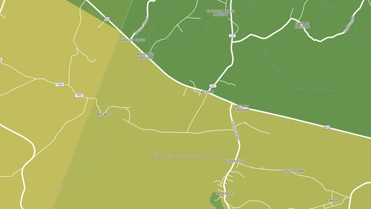 15922, PA block-group voter-turnout map