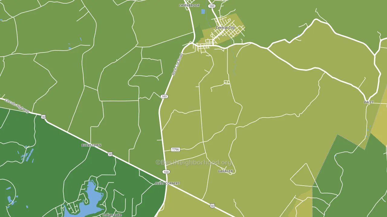 15926, PA block-group voter-turnout map