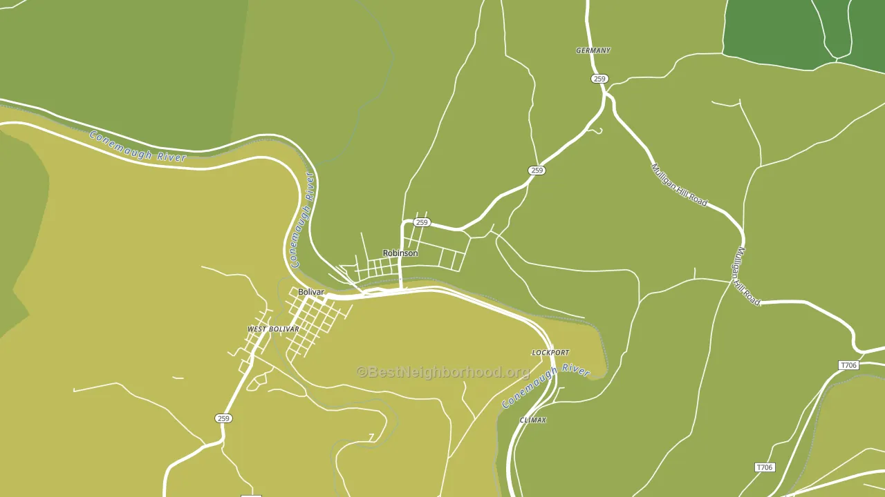 15949, PA block-group voter-turnout map