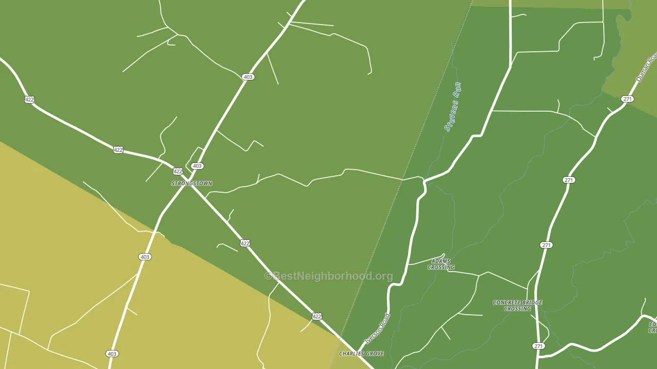 15957, PA block-group voter-turnout map