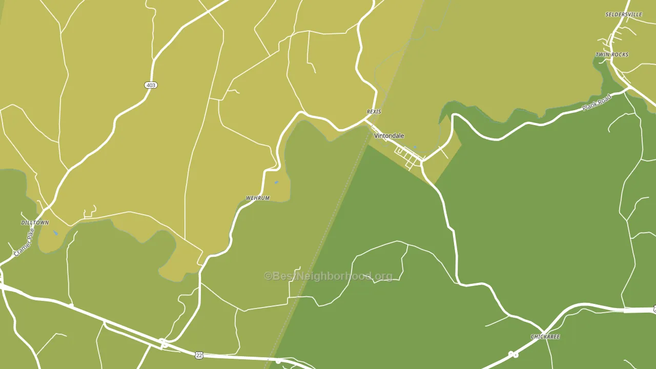 15961, PA block-group voter-turnout map