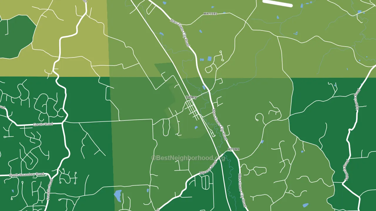 16024, PA block-group voter-turnout map