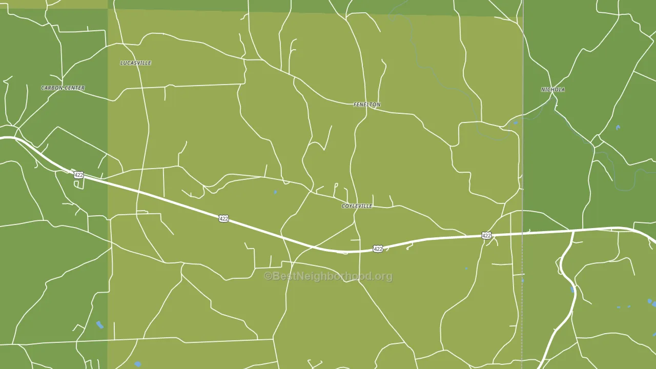 16034, PA block-group voter-turnout map