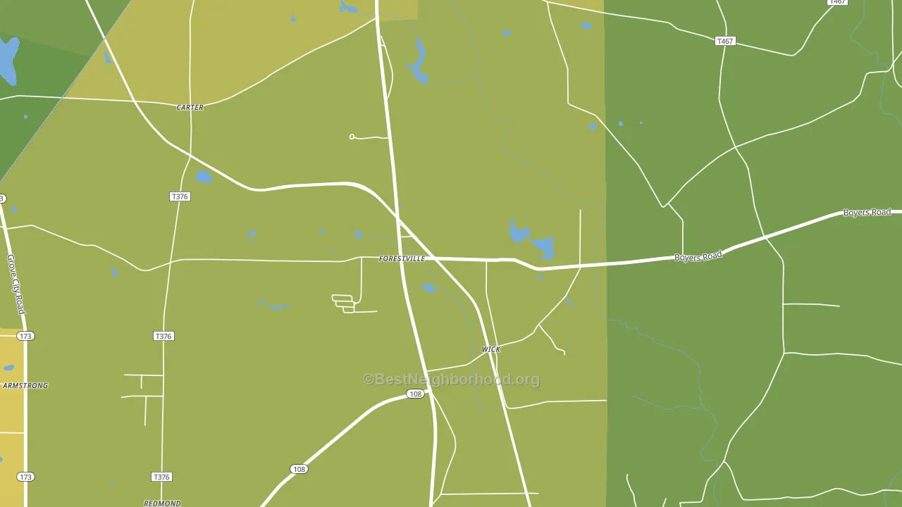 16035, PA block-group voter-turnout map