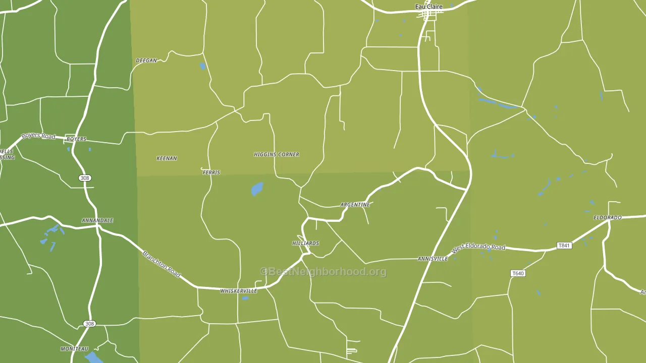 16040, PA block-group voter-turnout map