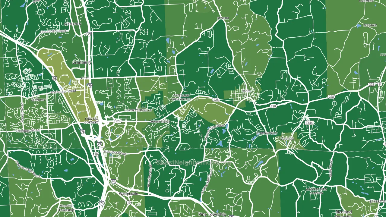 16046, PA block-group voter-turnout map