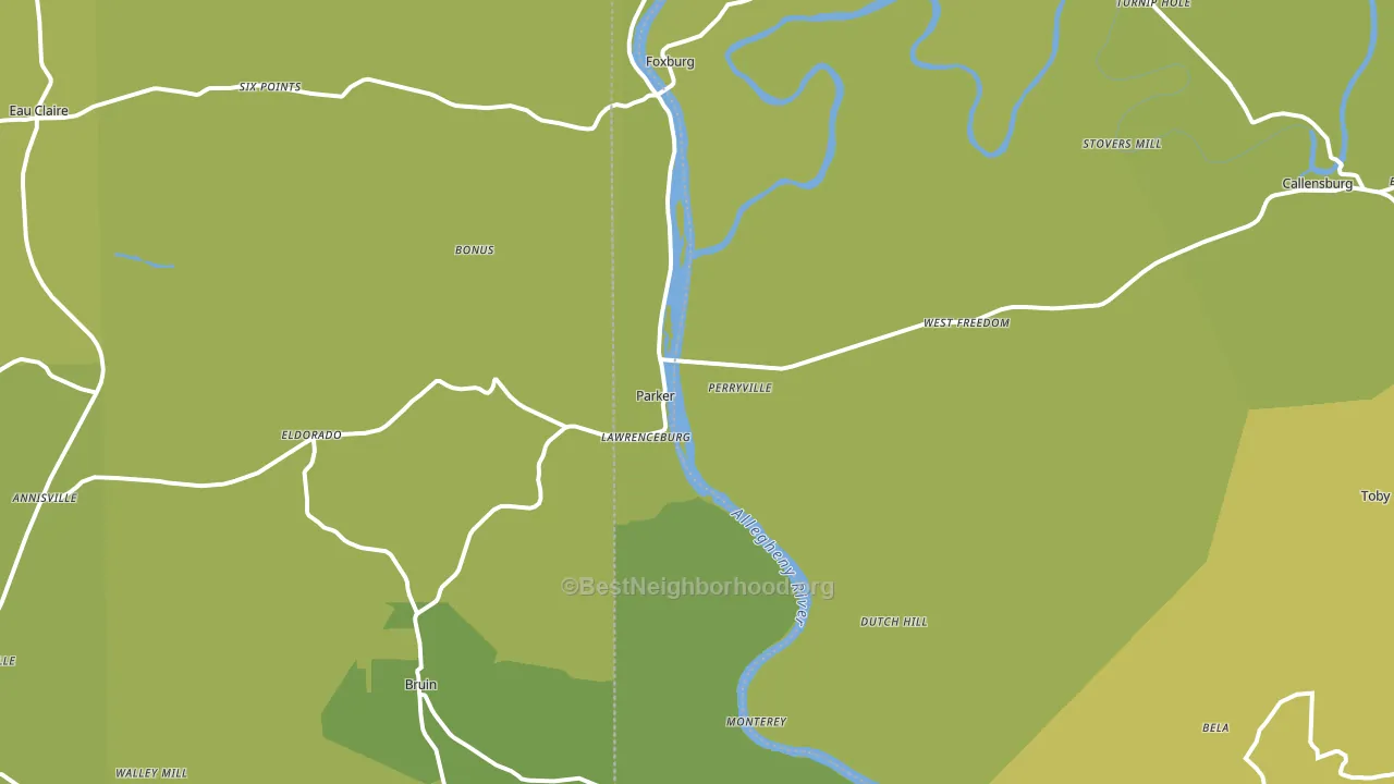 16049, PA block-group voter-turnout map